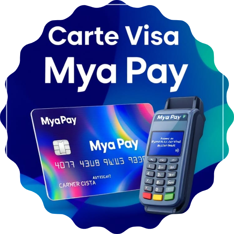 Logo Mya Pay - Solution de paiement mobile et carte Visa